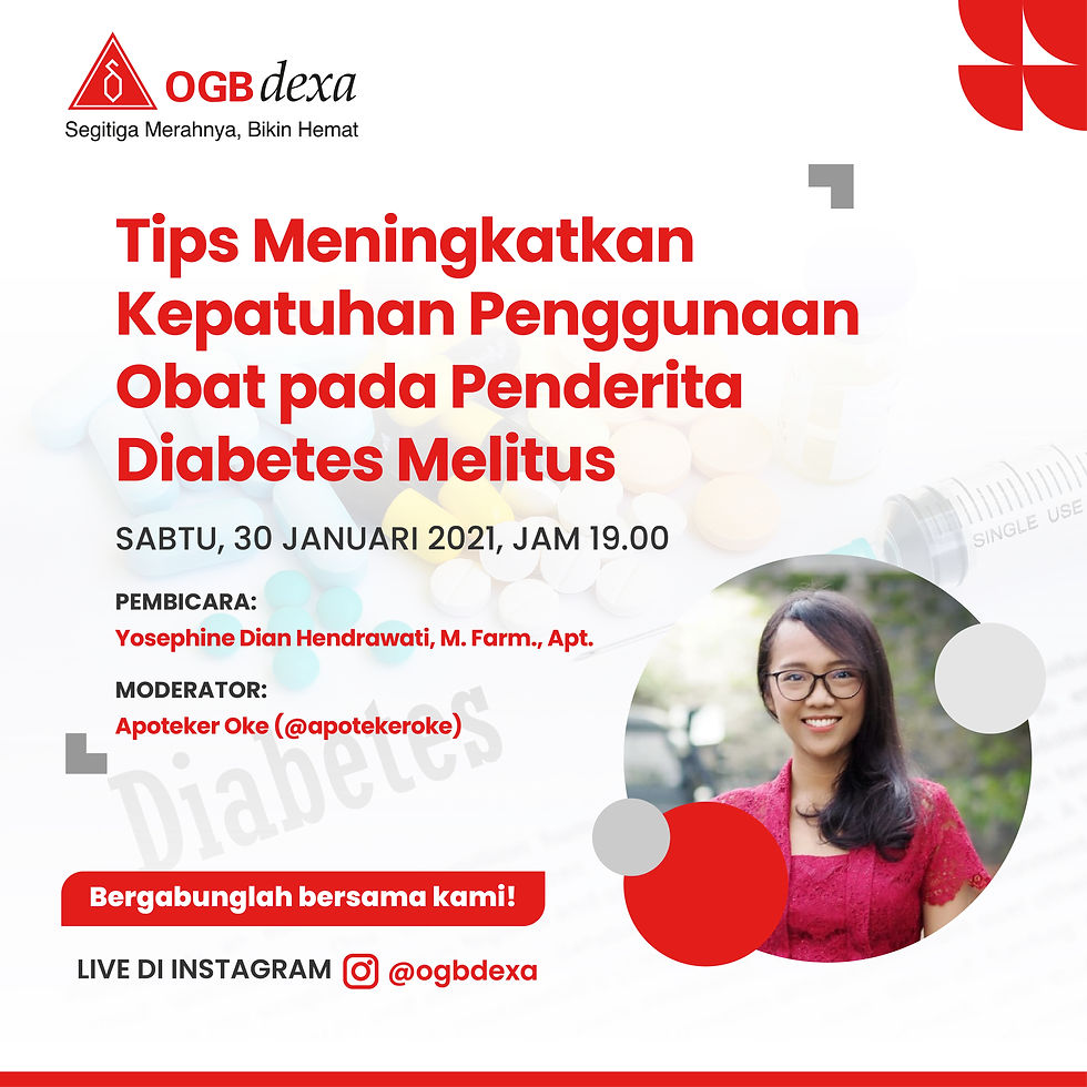 Tips Meningkatkan Kepatuhan Penggunaan Obat pada Penderita Diabetes Melitus